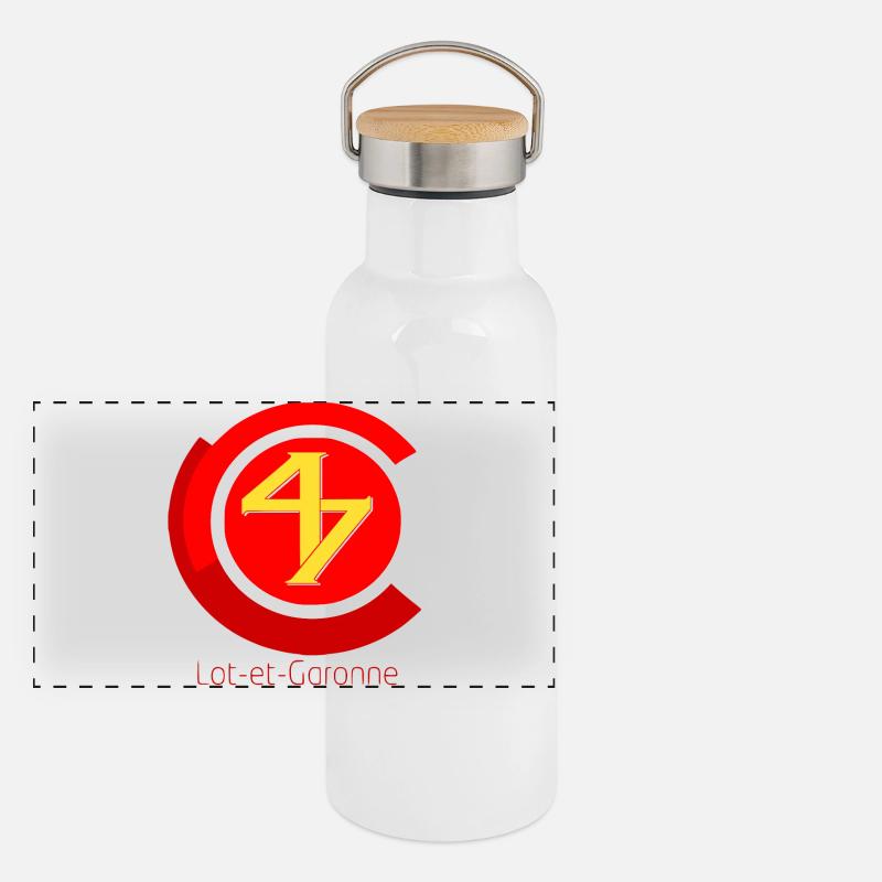 Lot et garonne Gourde isotherme avec bouchon en bambou