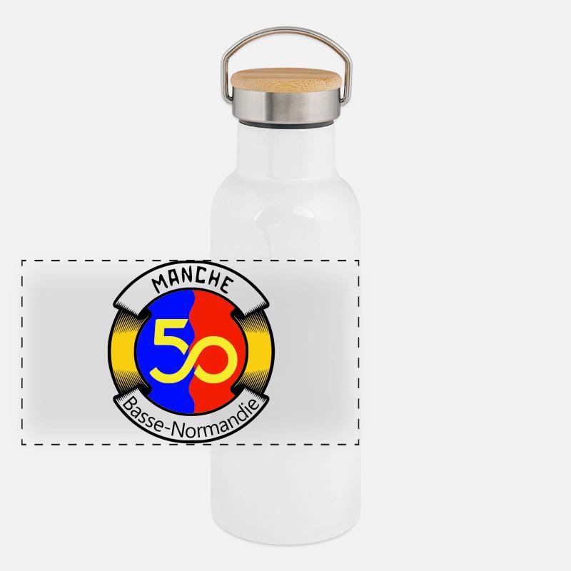 Manche Gourde isotherme avec bouchon en bambou