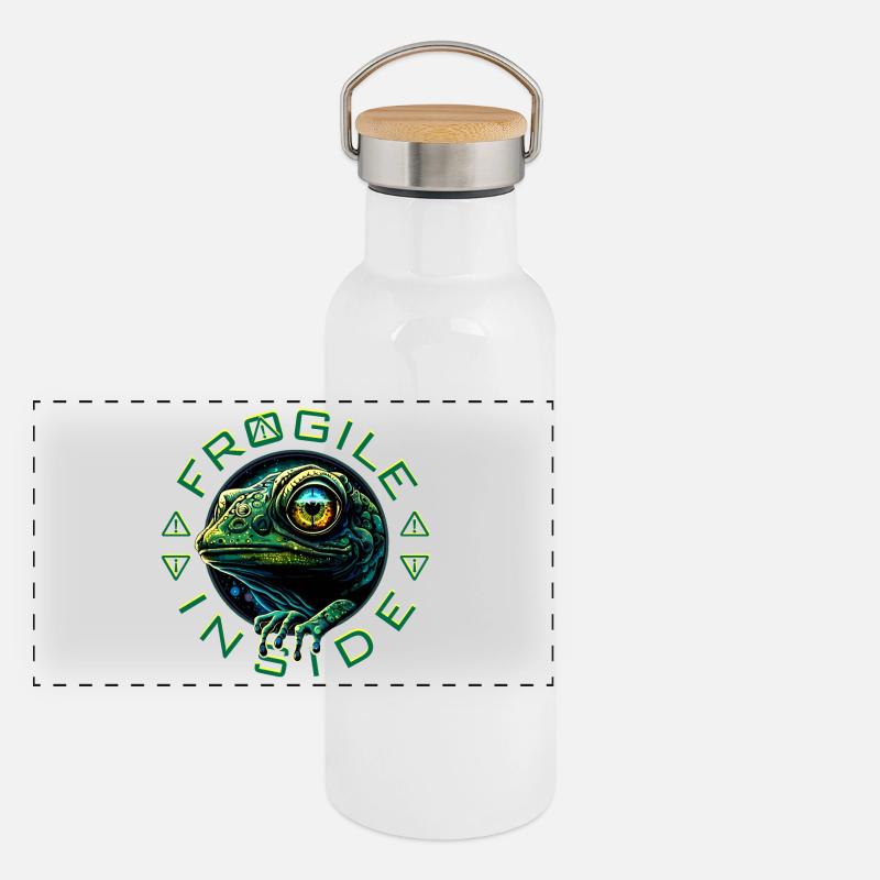 Frogile Inside Panorama Thermosflasche mit Bambusdeckel
