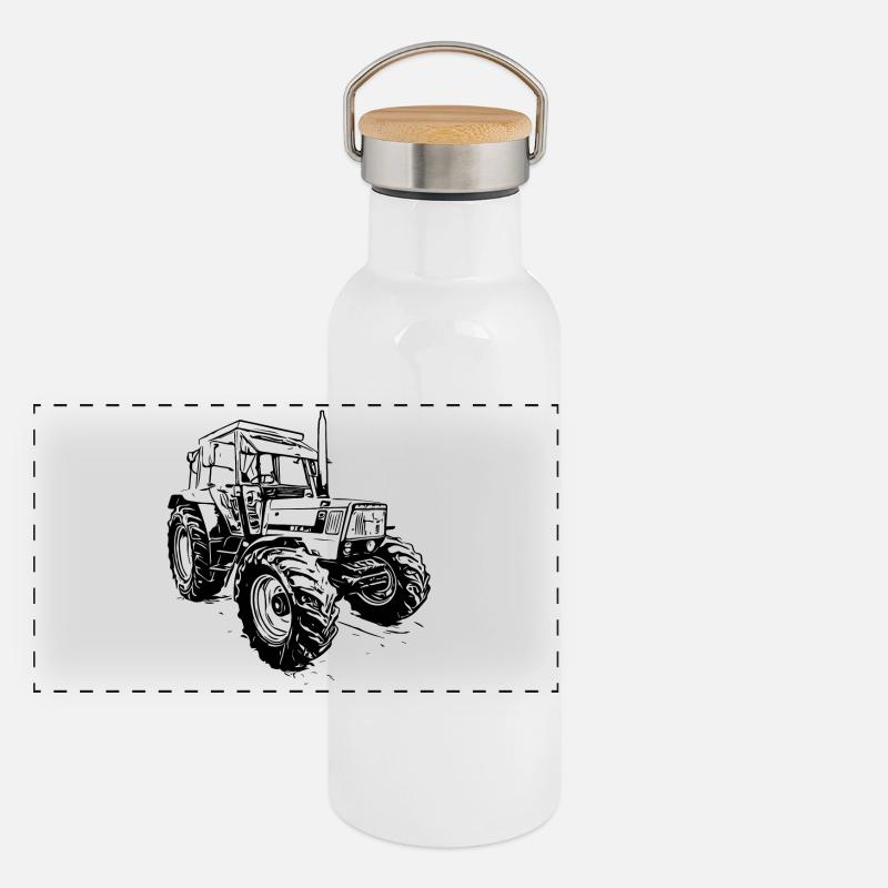 Chargeur frontal Gourde isotherme avec bouchon en bambou