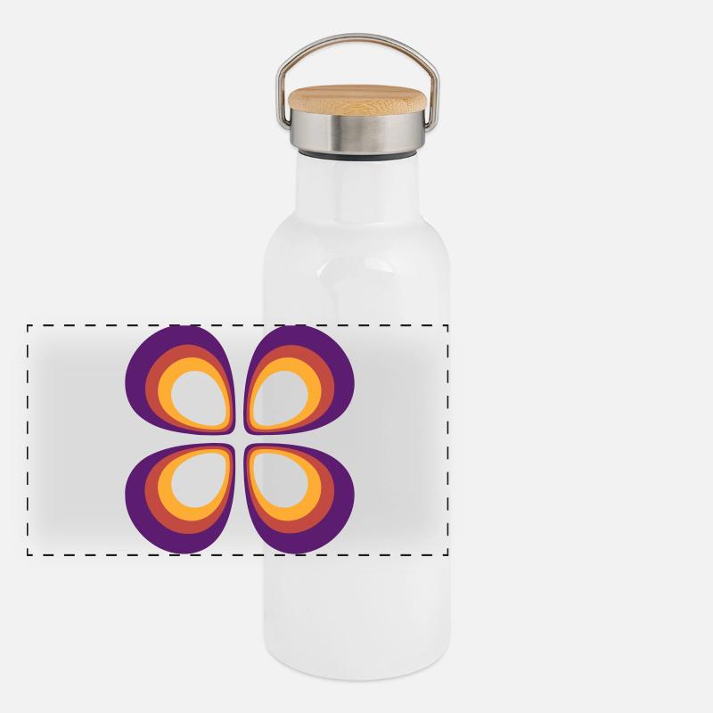 Positives Orbital 2 Panorama Thermosflasche mit Bambusdeckel