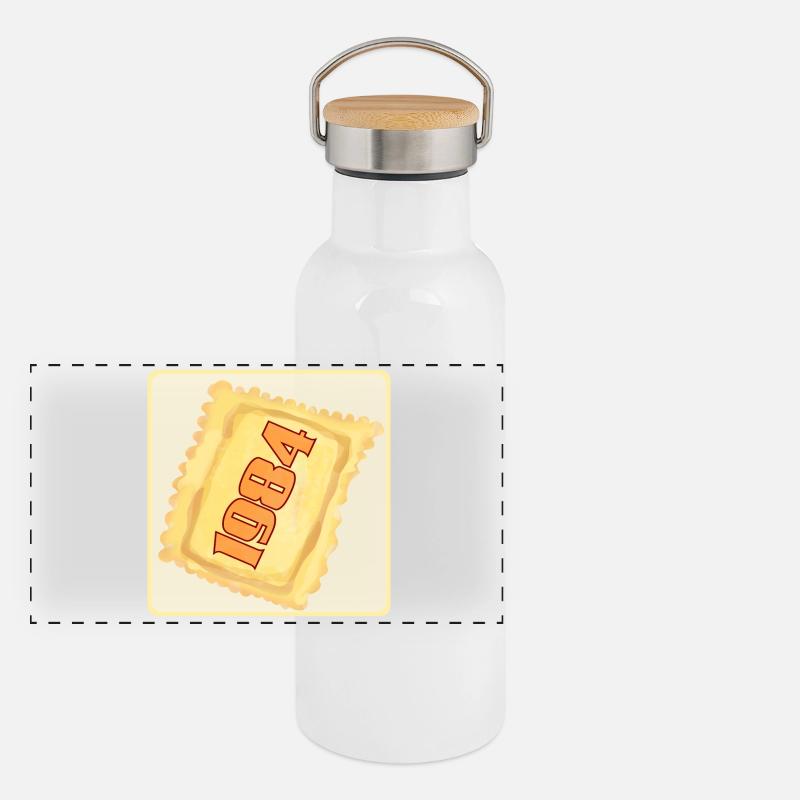 42E ANNIVERSAIRE 1984 RAVIOLI Gourde isotherme avec bouchon en bambou