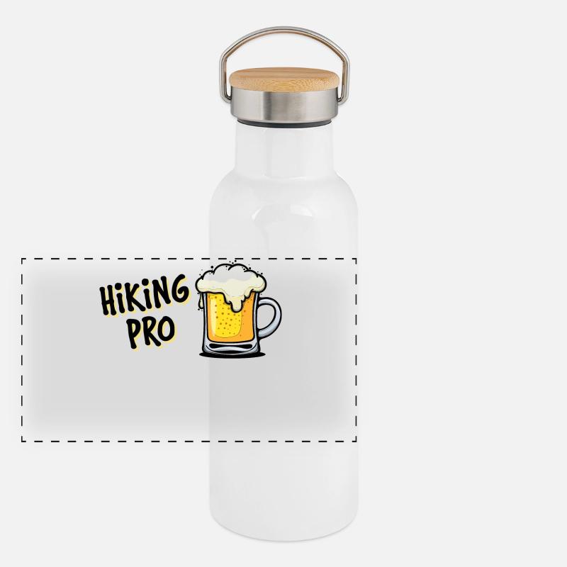 Refuelling Statement Petrol Pump Energy Electricity Panoramic Thermal Bottle with Bamboo Lid