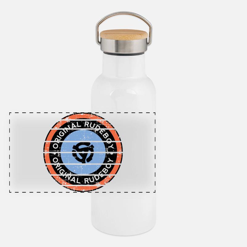Original Rudeboy Gourde isotherme avec bouchon en bambou
