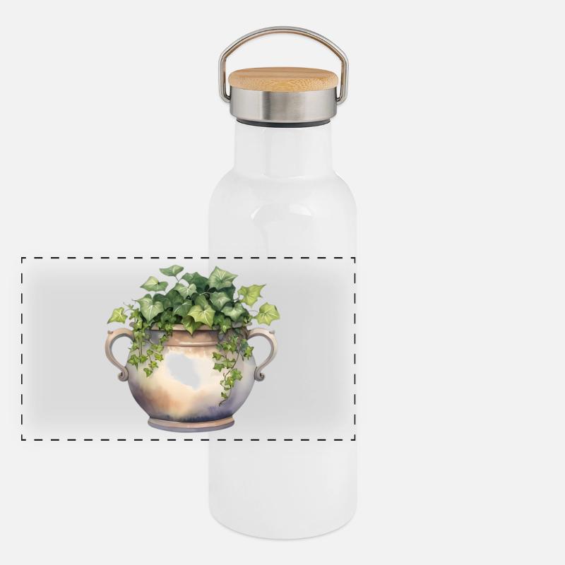 Ivy Panoramic Thermal Bottle with Bamboo Lid