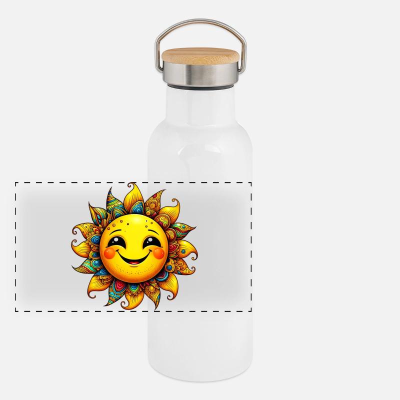 Sun Panoramic Thermal Bottle with Bamboo Lid