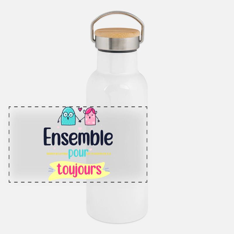 Duo Forever Together Panoramic Thermal Bottle with Bamboo Lid