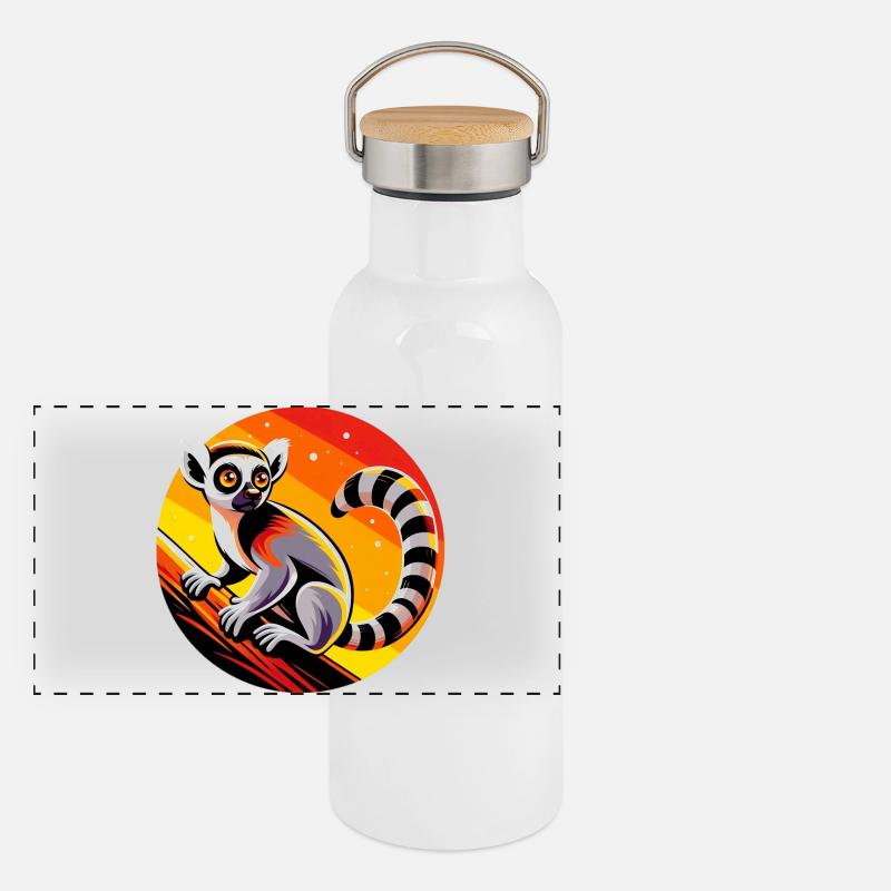 Lemur Panoramic Thermal Bottle with Bamboo Lid