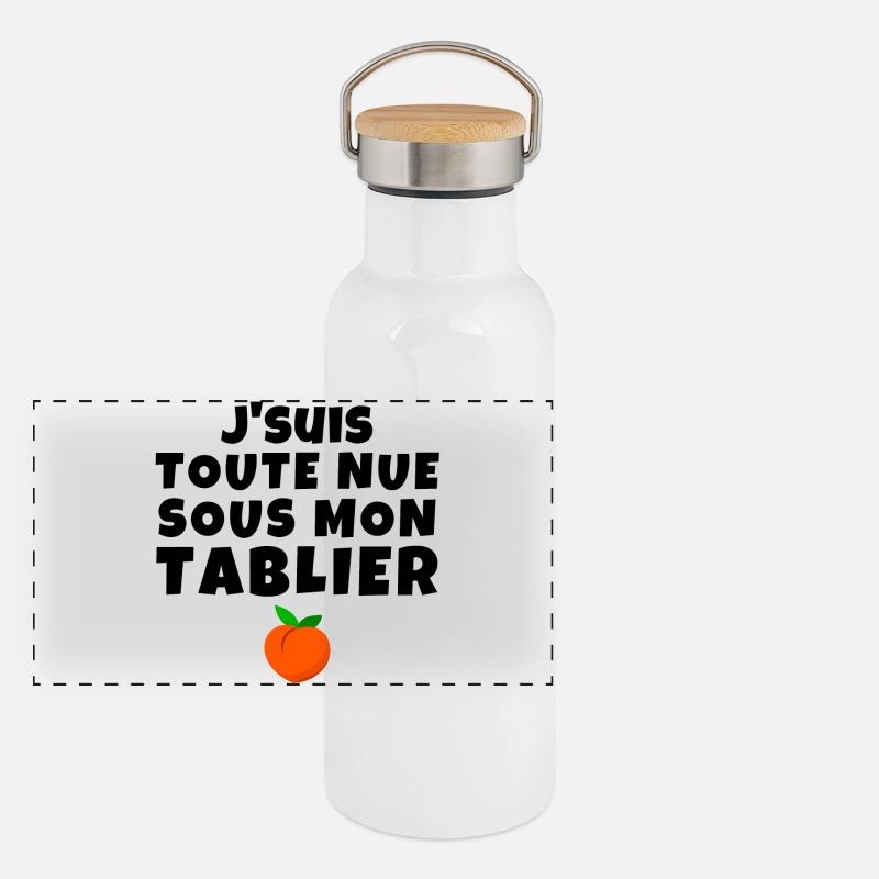 Küchenschürze, Humor, Geschenkidee Panorama Thermosflasche mit Bambusdeckel