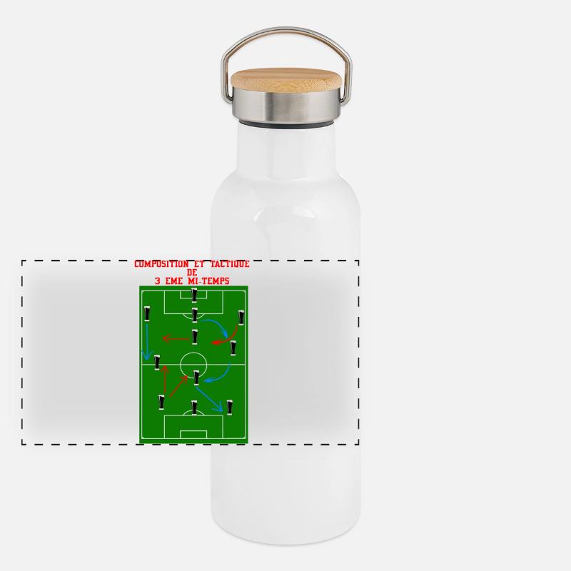 Panorama Thermosflasche mit Bambusdeckel