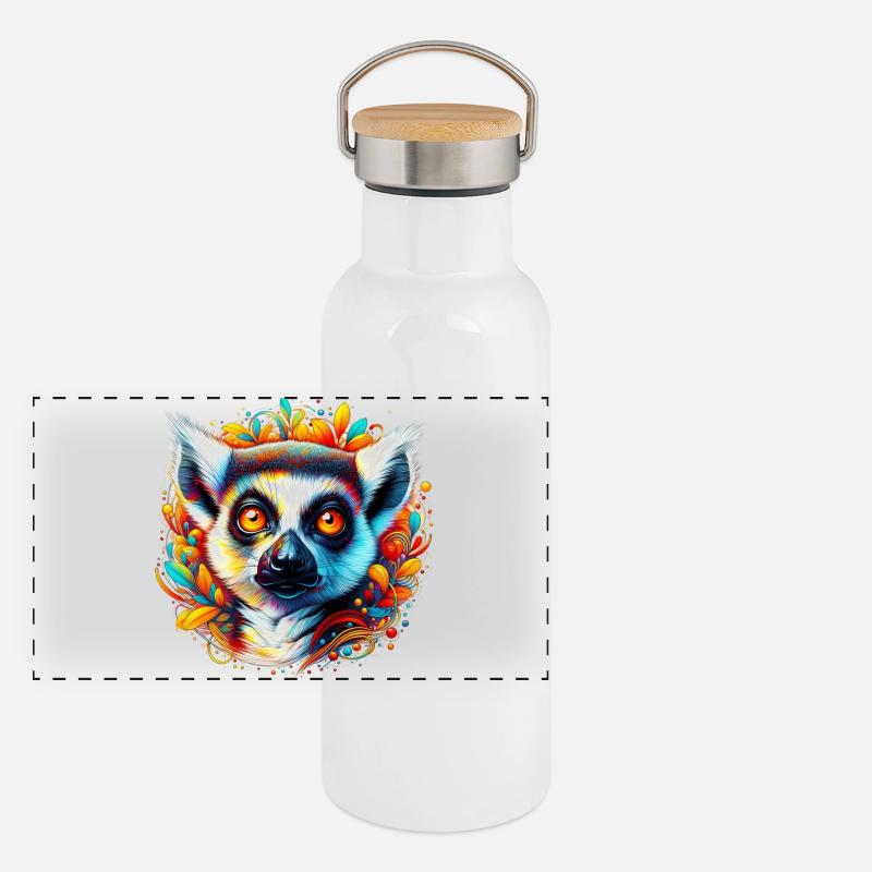 Lemur Panoramic Thermal Bottle with Bamboo Lid