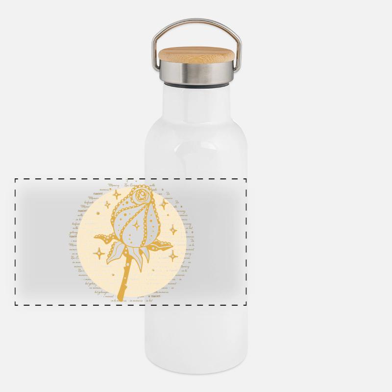 In memory Panoramic Thermal Bottle with Bamboo Lid