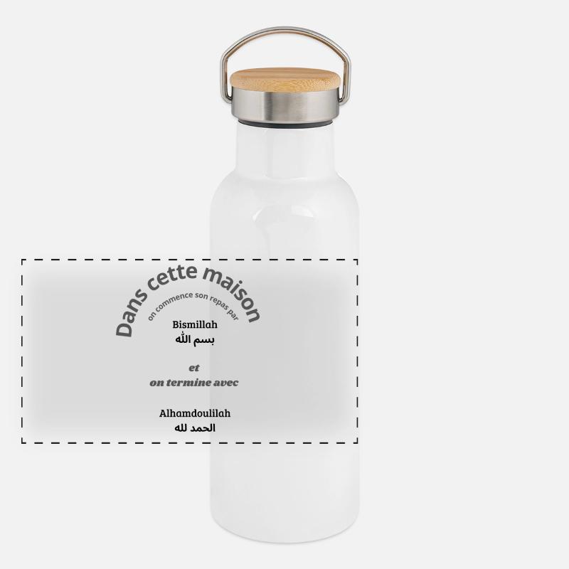In the house Panoramic Thermal Bottle with Bamboo Lid