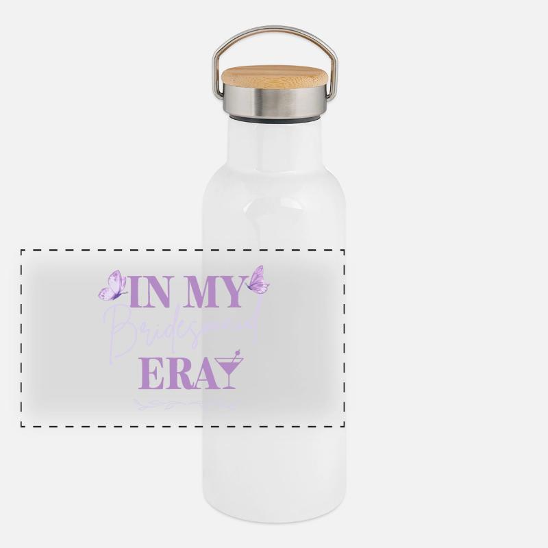Bridesmaid Era - Schmetterling Edition Panorama Thermosflasche mit Bambusdeckel