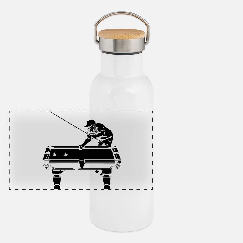Panorama Thermosflasche mit Bambusdeckel