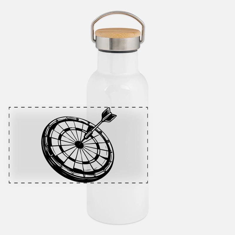 Dart Sketch Panoramic Thermal Bottle with Bamboo Lid