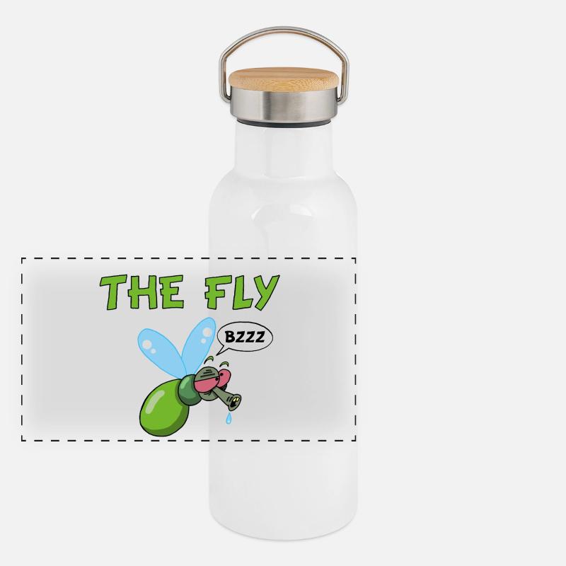 La mouche Gourde isotherme avec bouchon en bambou