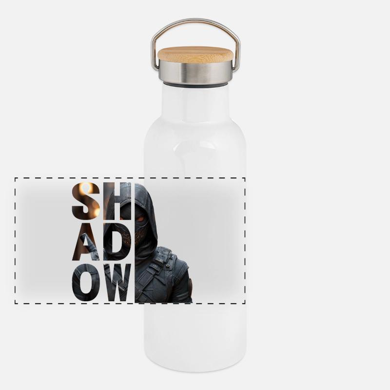 Panorama Thermosflasche mit Bambusdeckel
