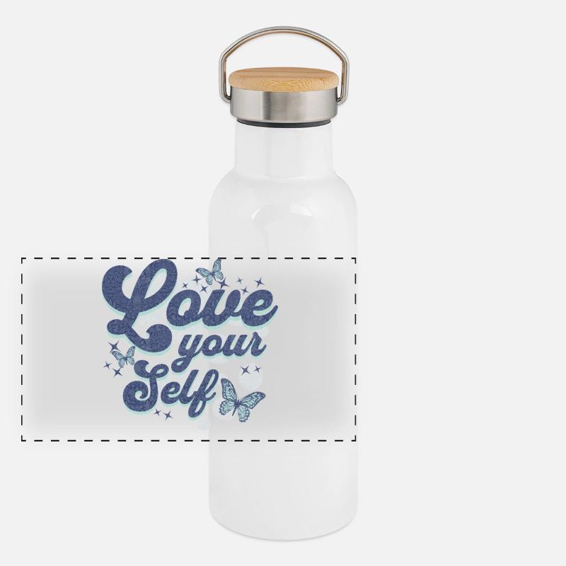 love yourself Panoramic Thermal Bottle with Bamboo Lid