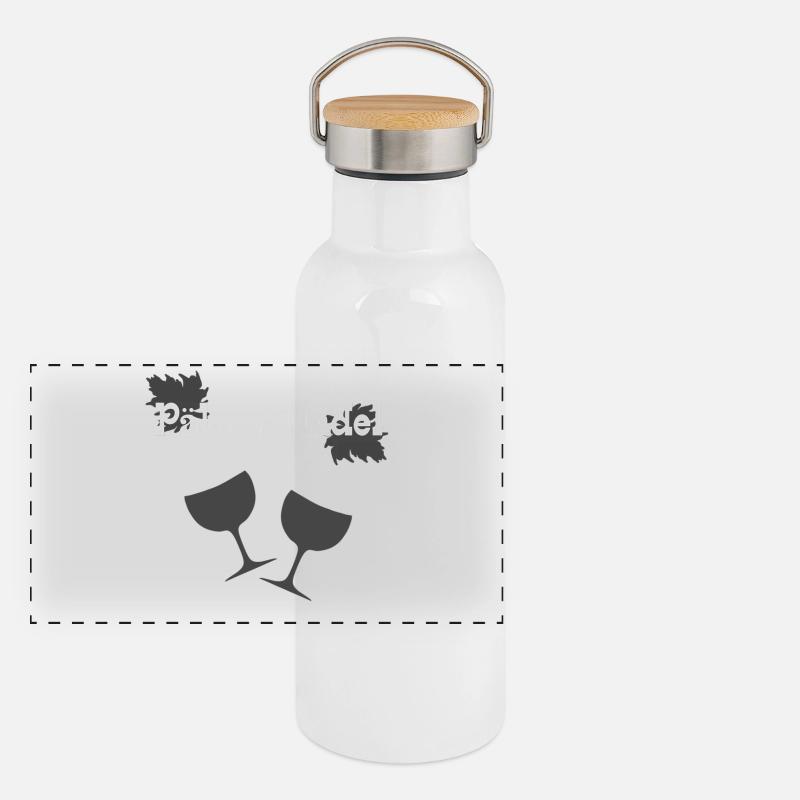 Pälzer Mädel Panorama Thermosflasche mit Bambusdeckel