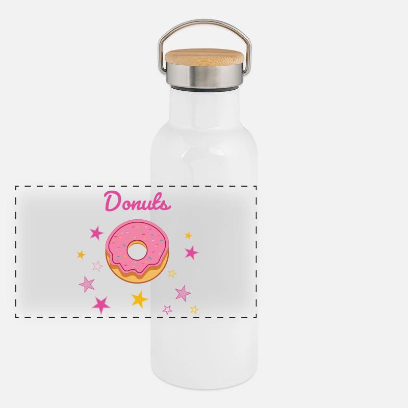 donuts-02 Panoramic Thermal Bottle with Bamboo Lid