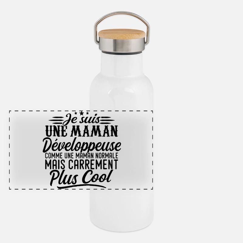 Developer Mom: Normal, but more badass Panoramic Thermal Bottle with Bamboo Lid