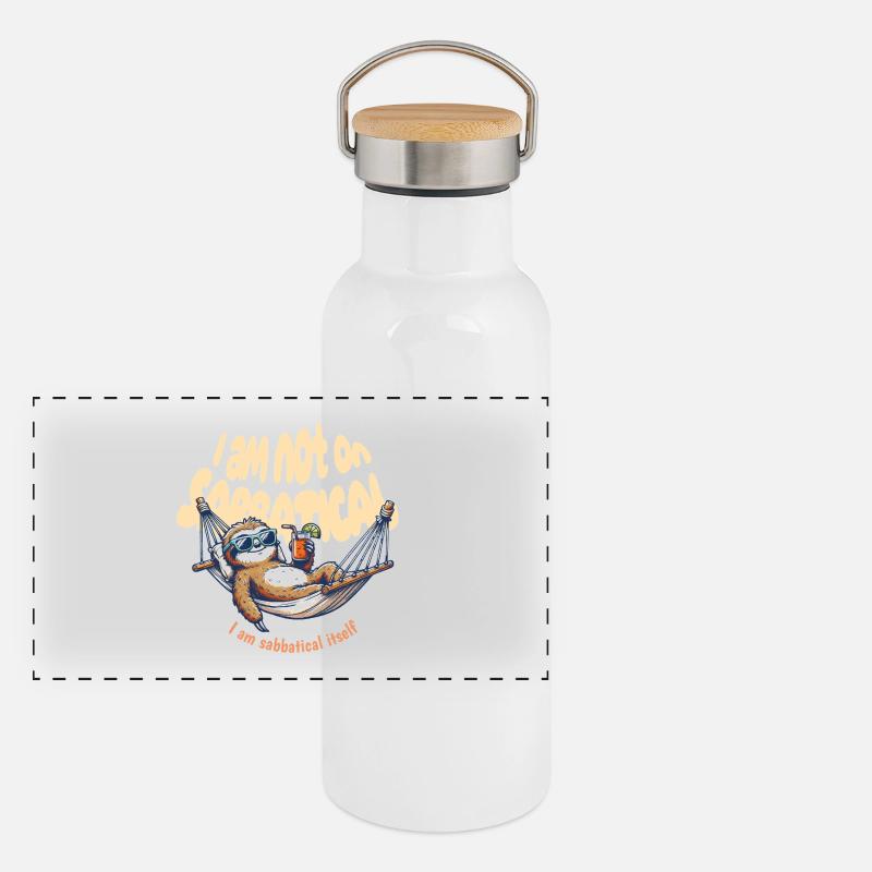 i am sabbatical Panorama Thermosflasche mit Bambusdeckel