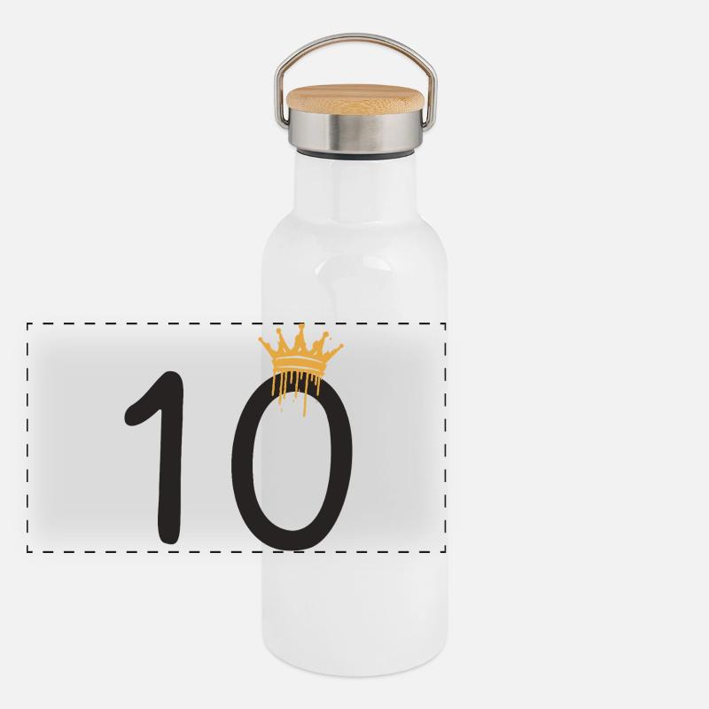 Panorama Thermosflasche mit Bambusdeckel
