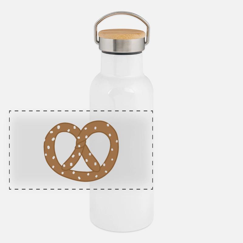 Panorama Thermosflasche mit Bambusdeckel