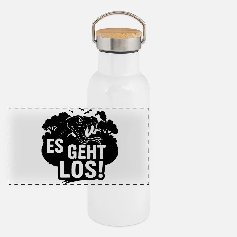 STAFFEL 5 - ES GEHT LOS Panorama Thermosflasche mit Bambusdeckel