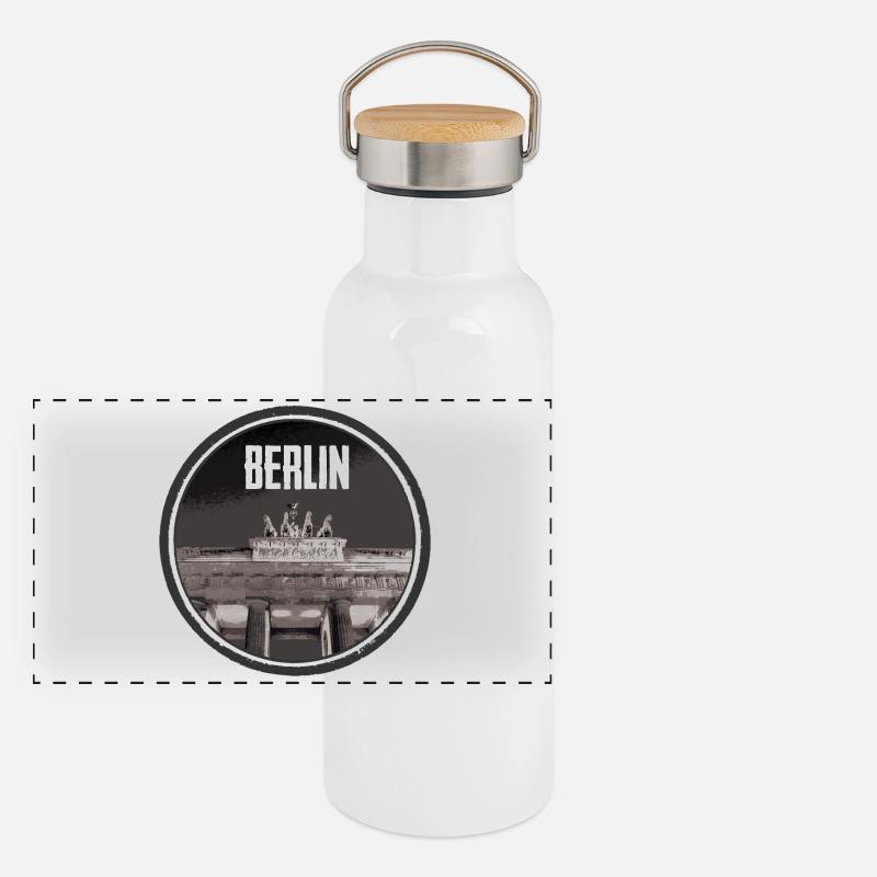 Conception de l’architecture urbaine de Berlin Gourde isotherme avec bouchon en bambou