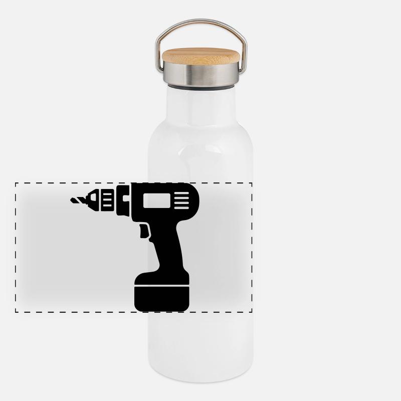 Forer Gourde isotherme avec bouchon en bambou