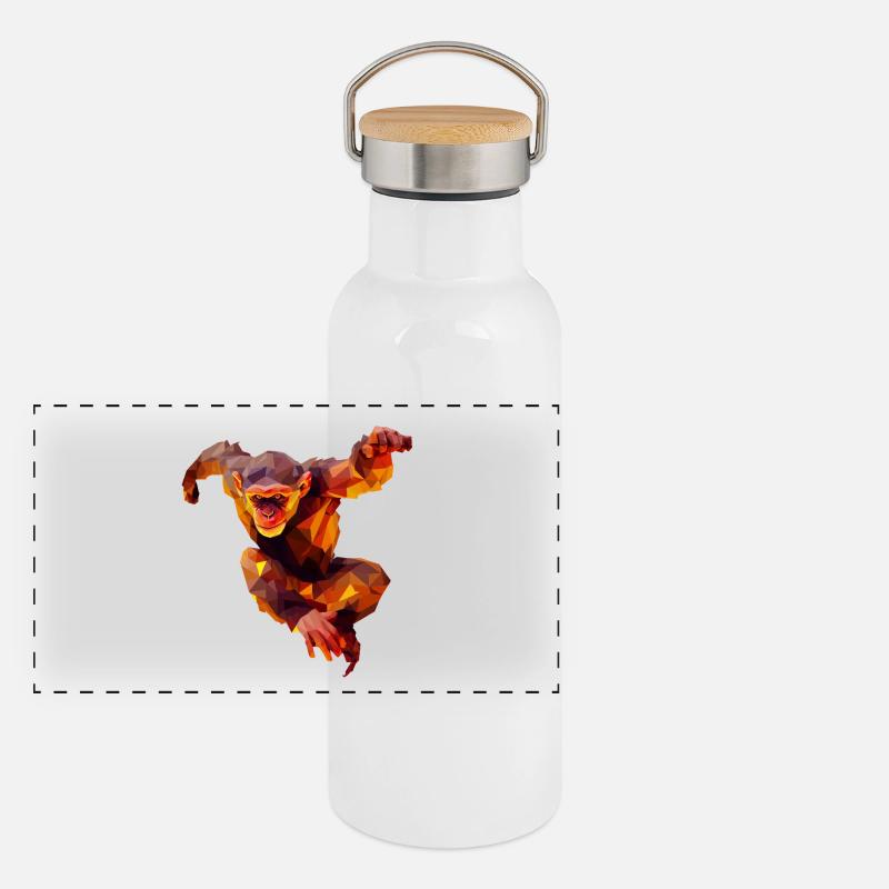 Polygon Orangutan Sprinter Panoramic Thermal Bottle with Bamboo Lid