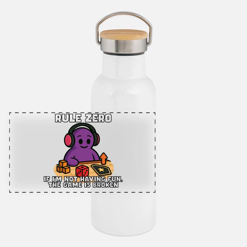 Règle zéro : si ce n’est pas amusant, réparez-le Gourde isotherme avec bouchon en bambou