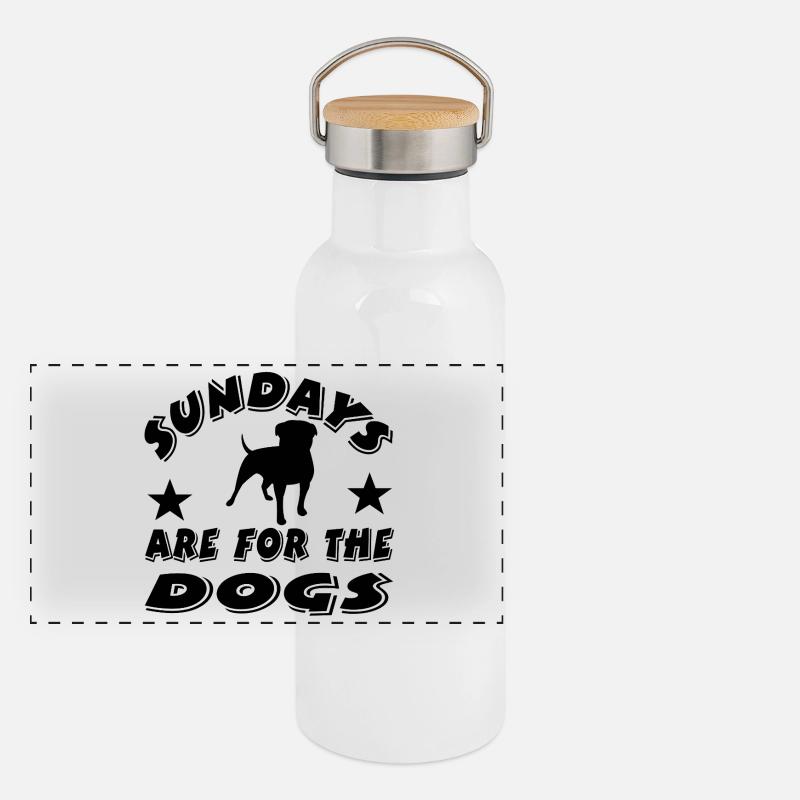 canine Gourde isotherme avec bouchon en bambou