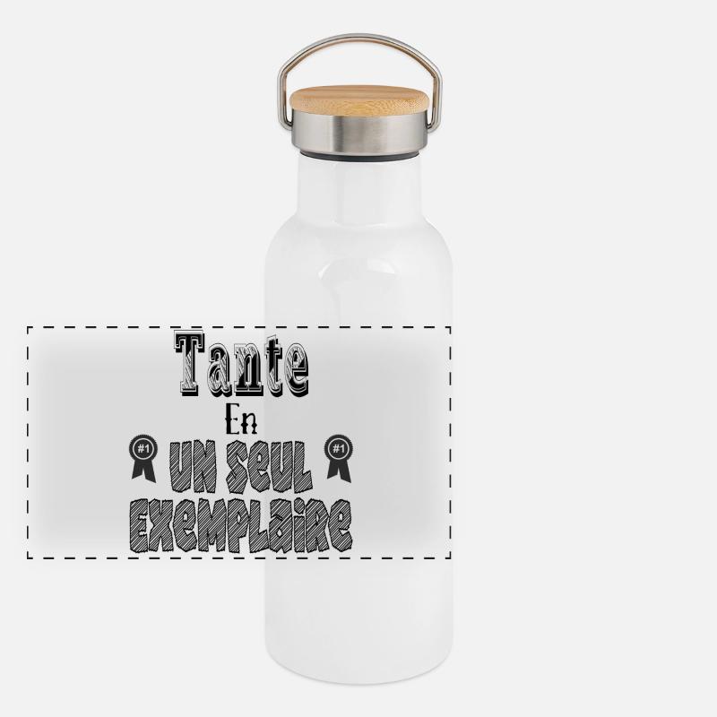 Aunt In One Copy Panoramic Thermal Bottle with Bamboo Lid