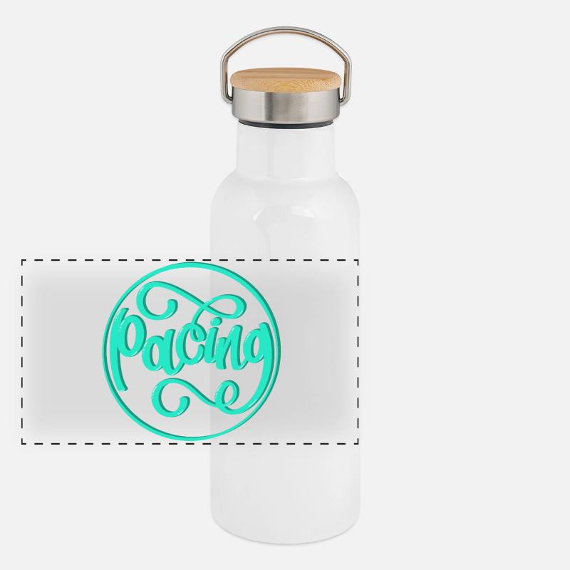 Pacing Panoramic Thermal Bottle with Bamboo Lid