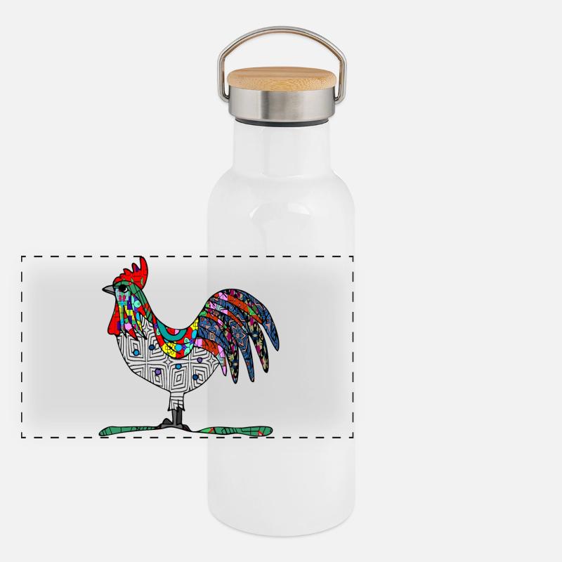 Gallo Thermos con coperchio in bambù