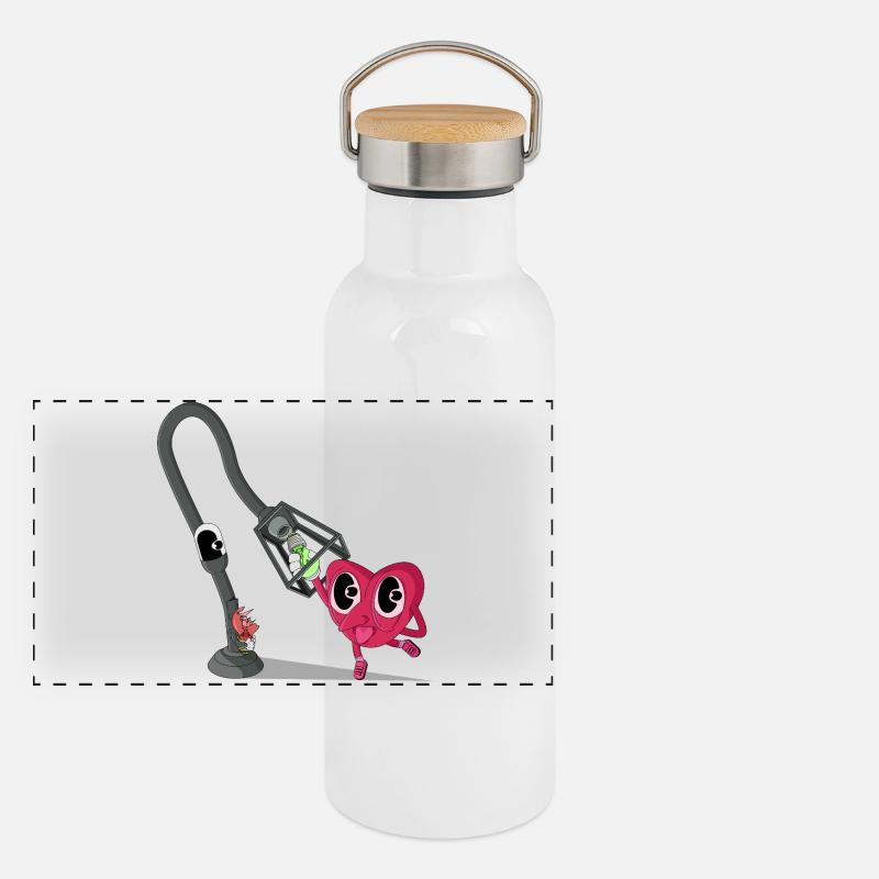 Foyer Gourde isotherme avec bouchon en bambou