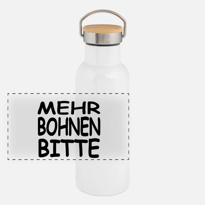 Gourde isotherme avec bouchon en bambou