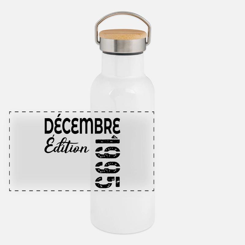 Joyeaux Anniversaire Dezember 1995 Panorama Thermosflasche mit Bambusdeckel