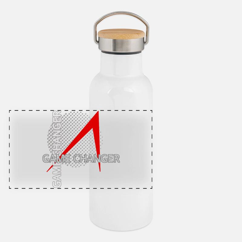 Changeur de jeu Gourde isotherme avec bouchon en bambou