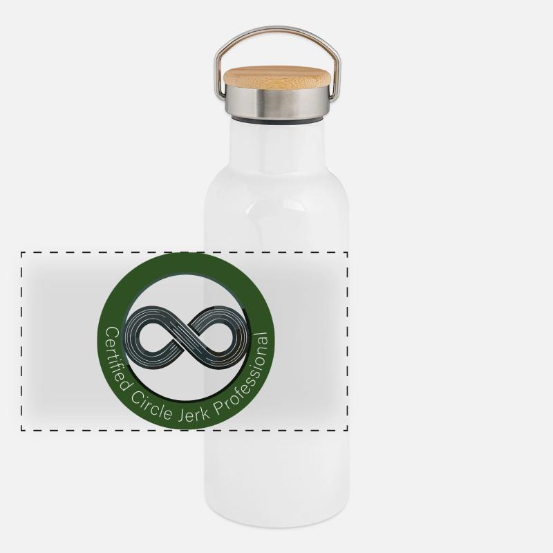 Green Circle Jerk Professional Panoramic Thermal Bottle with Bamboo Lid