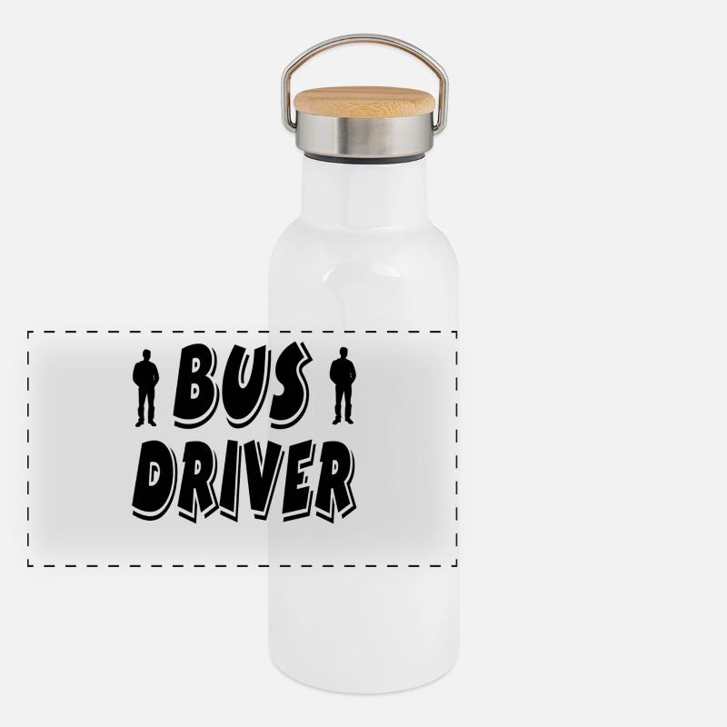 Panorama Thermosflasche mit Bambusdeckel