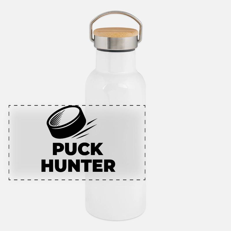 PUCK_HUNTER Gourde isotherme avec bouchon en bambou