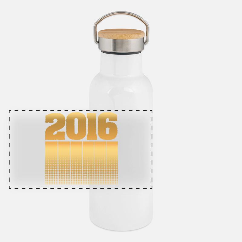 Anniversaire 2016 Gourde isotherme avec bouchon en bambou