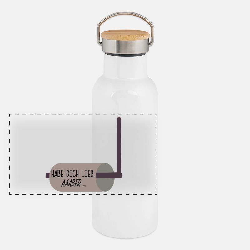 BEZIEHUNG PAPIER Panorama Thermosflasche mit Bambusdeckel