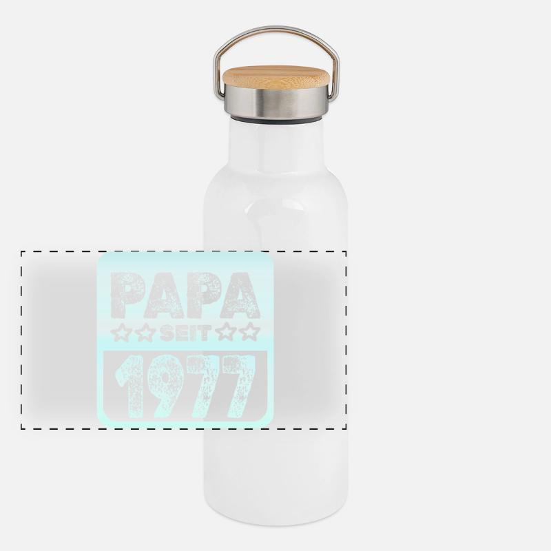 1977 Panorama Thermosflasche mit Bambusdeckel