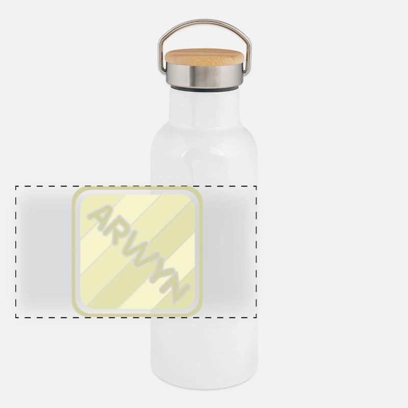 Maedchenname Arwyn Panorama Thermosflasche mit Bambusdeckel