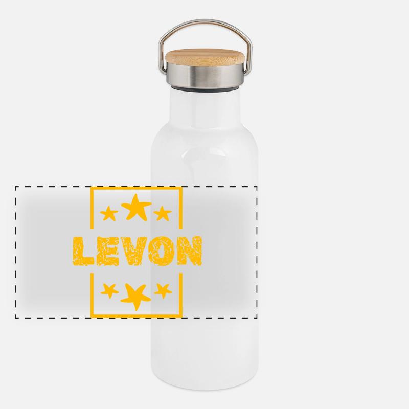 Levon dans le rôle de Levon Gourde isotherme avec bouchon en bambou